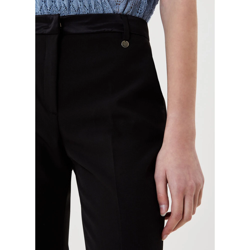 Liu Jo Slim-Fit Zwarte Broek Black Dames