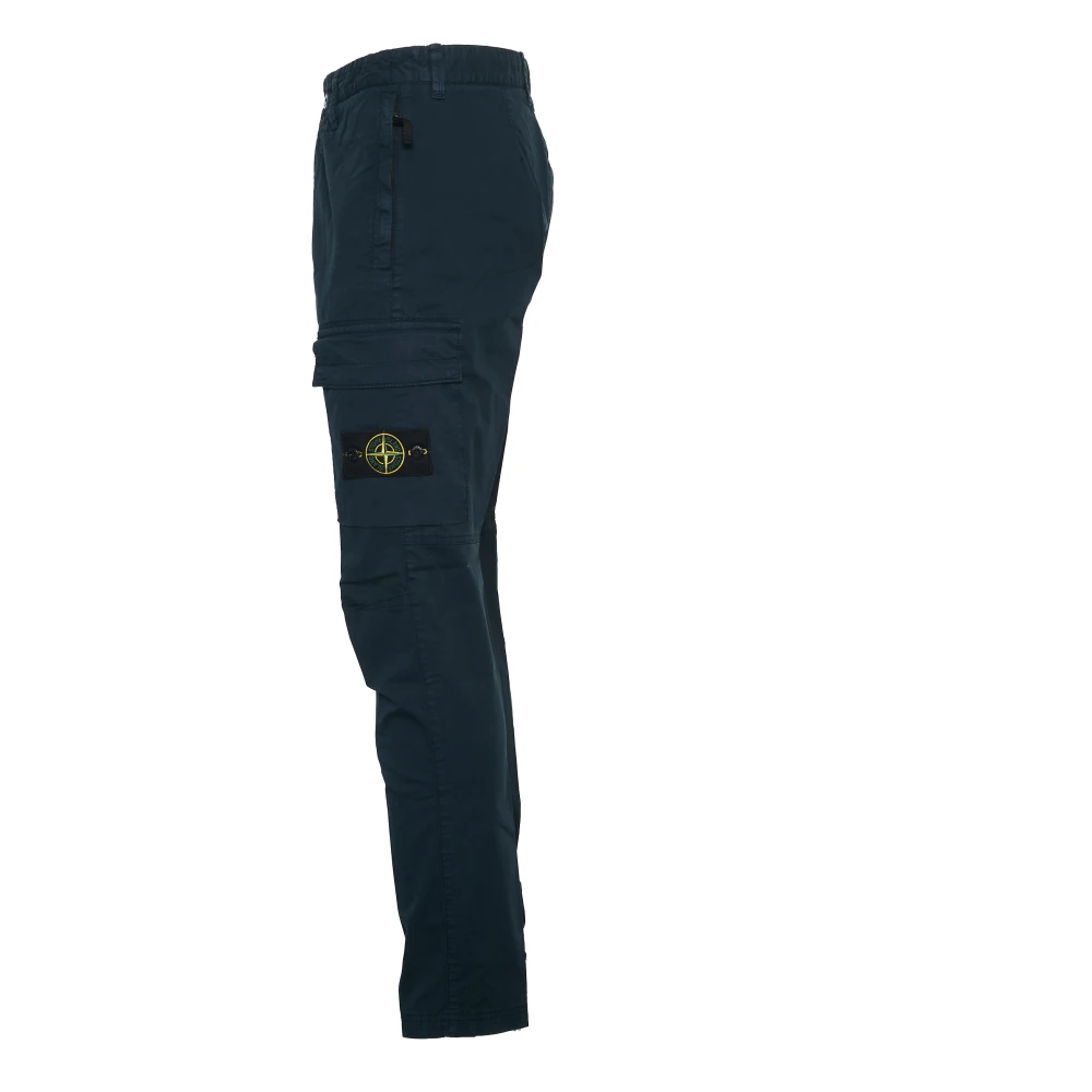 Stone Island Upgrade je garderobe met Twill Stretch Broek Blue Heren