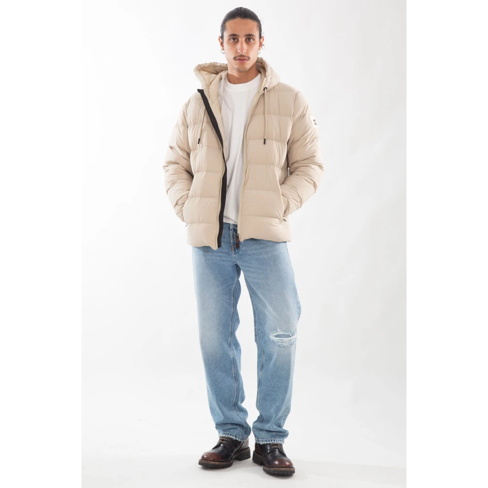 Afterlabel Matte Hooded Donsjas Beige Heren