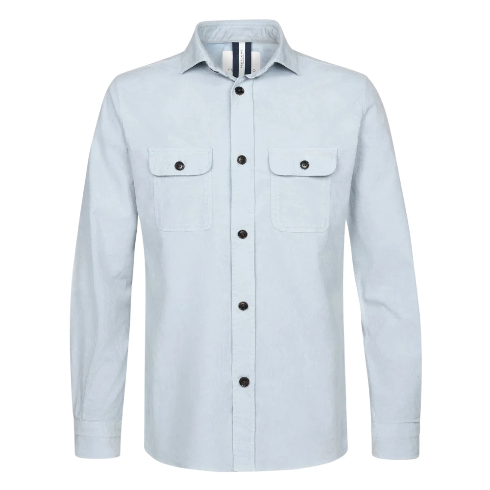 Profuomo Men's Blue Overshirt Stylish Model