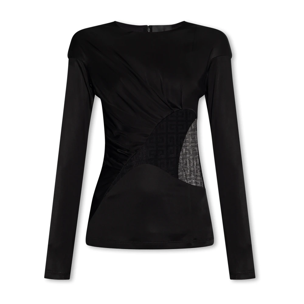 Givenchy Top met kanten inzetstuk Black Dames