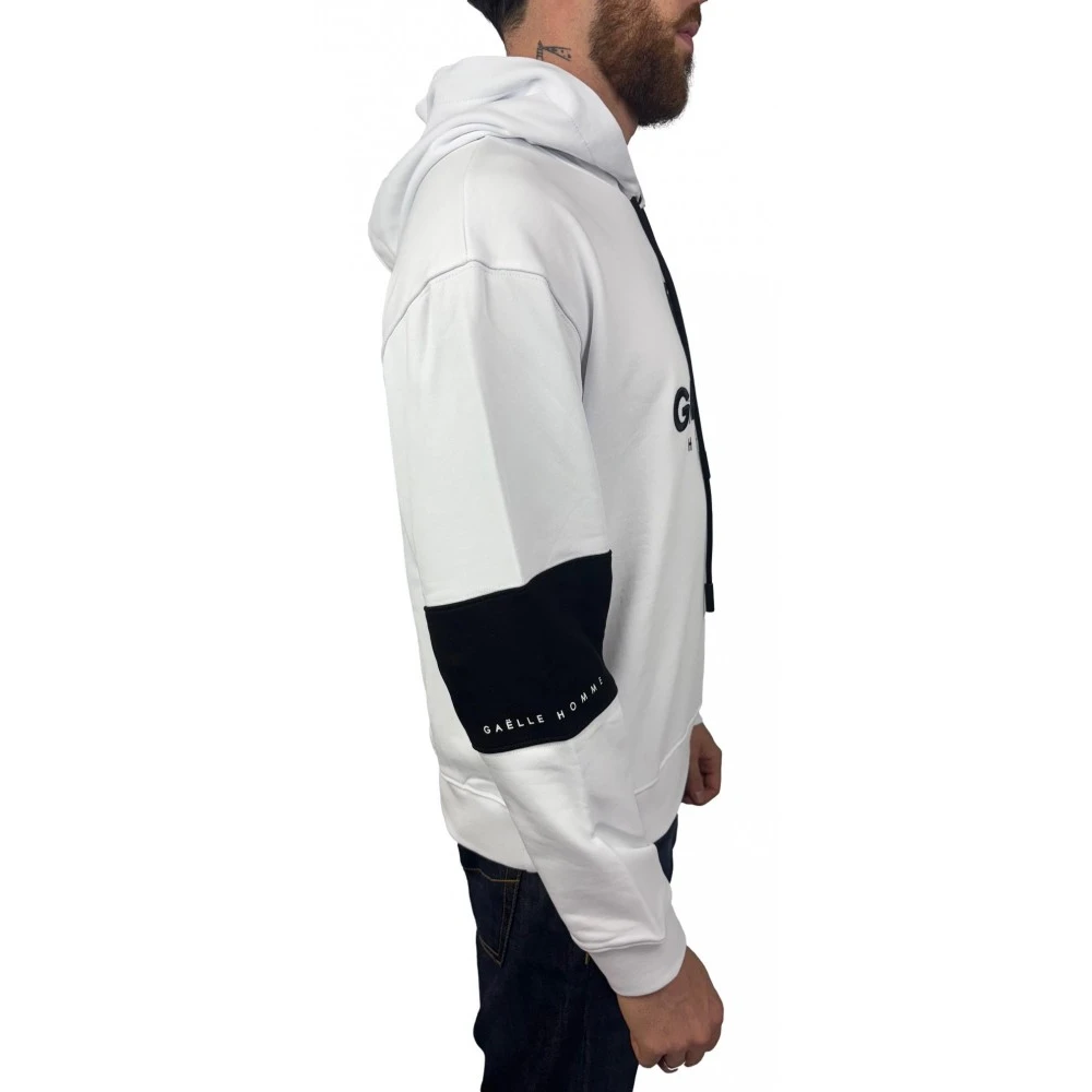 Gaëlle Paris Witte Katoenen Sweatshirt White Heren