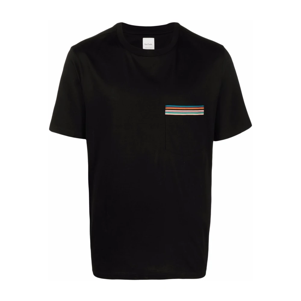 PS By Paul Smith Zwart T-shirt met klassiek ontwerp Black Heren