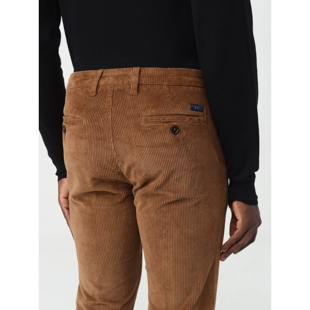 Fay Capri Broek in Tintocapo Stijl Brown Heren