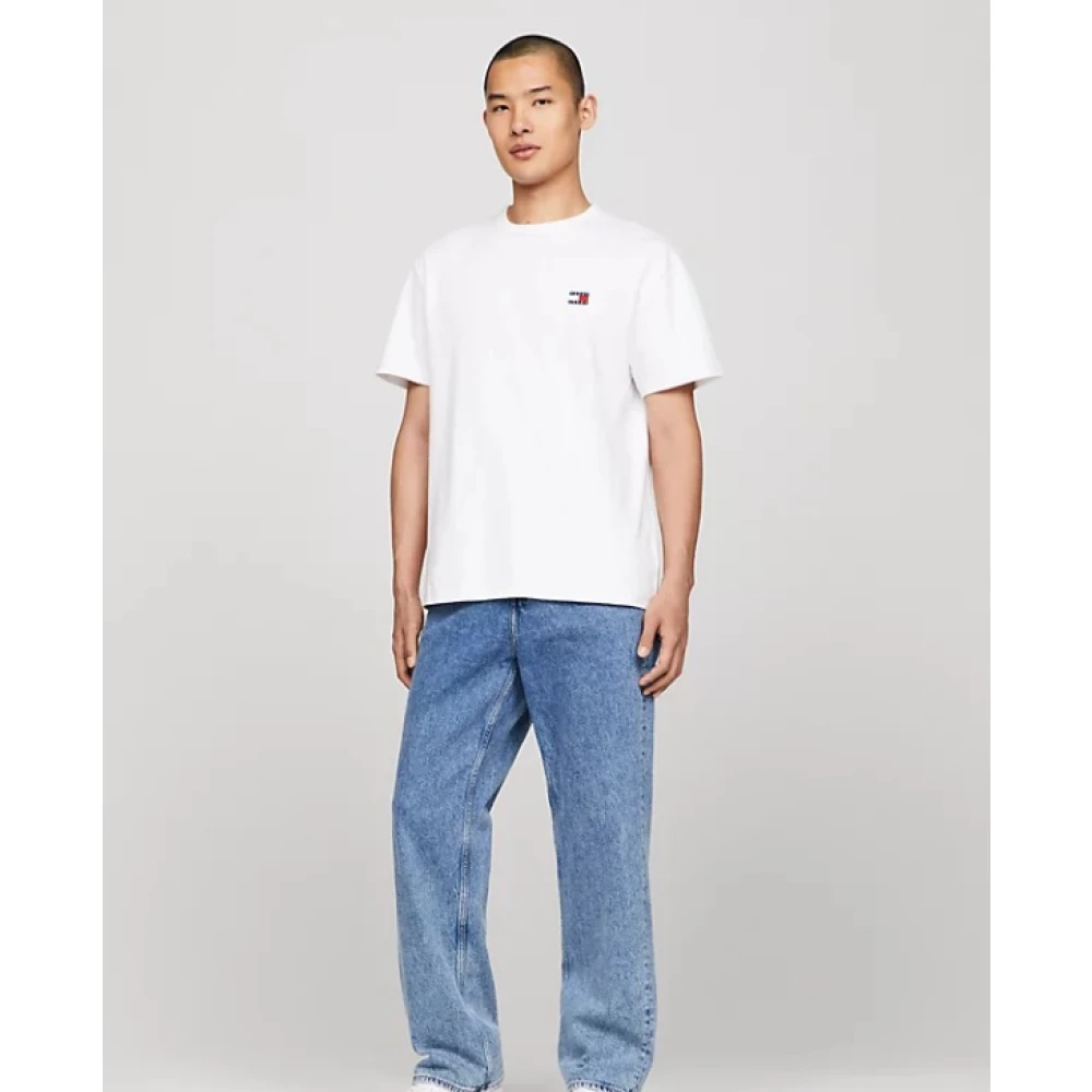 Tommy Jeans T-Shirt- TJM REG Badge TEE EXT White Heren