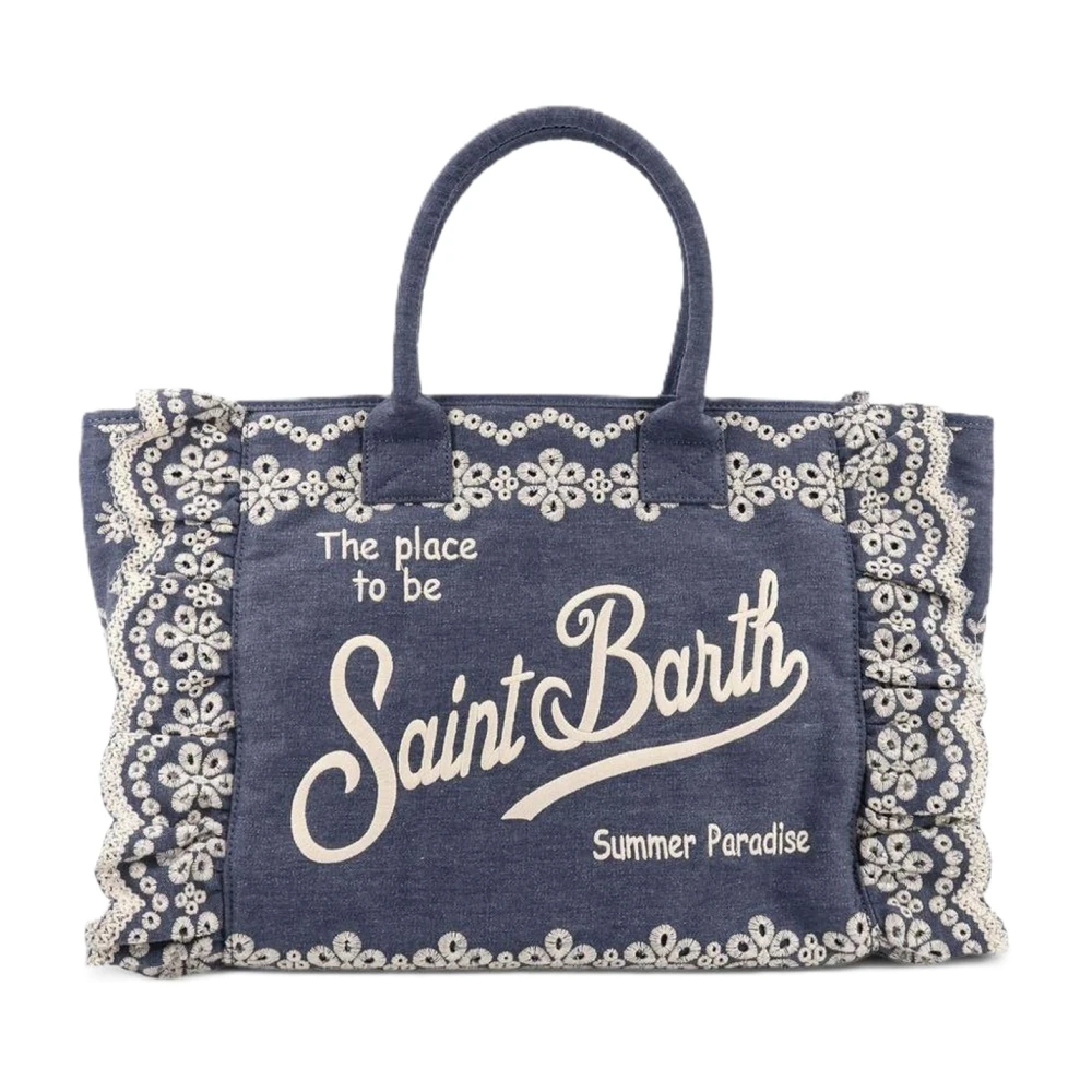 Mc2 Saint Barth Women's Blue Sangallo Vanity Volant N Shoulder Bag - Shopping Bags - One Size - Bags