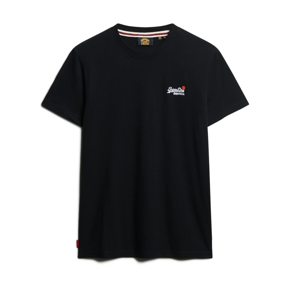 Superdry Men's Black T-Shirts, S, Logo Cotton Short-Sleeve T-Shirt
