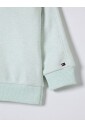 pull-col-rond-vert-pour-enfants