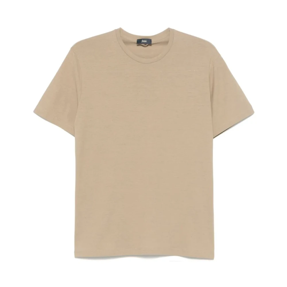 Herno - Tops > T-Shirts - Beige - Herno - Modalova