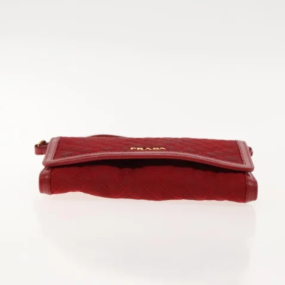 Prada Vintage Pre-owned Nylon prada-bags Red Dames