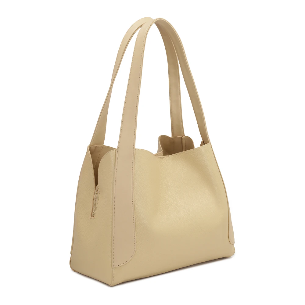 Kazar Urban stijl leren schoudertas Beige Dames
