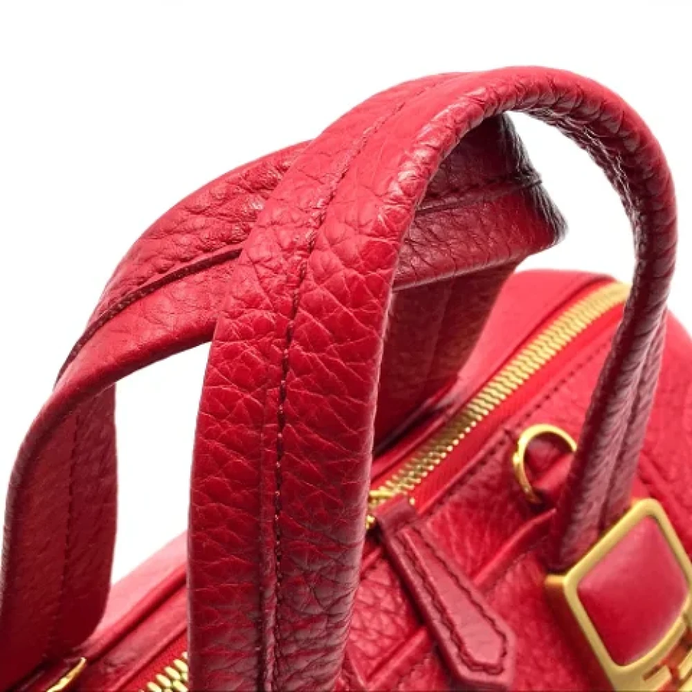 Fendi Vintage Pre-owned Leather fendi-bags Red Dames