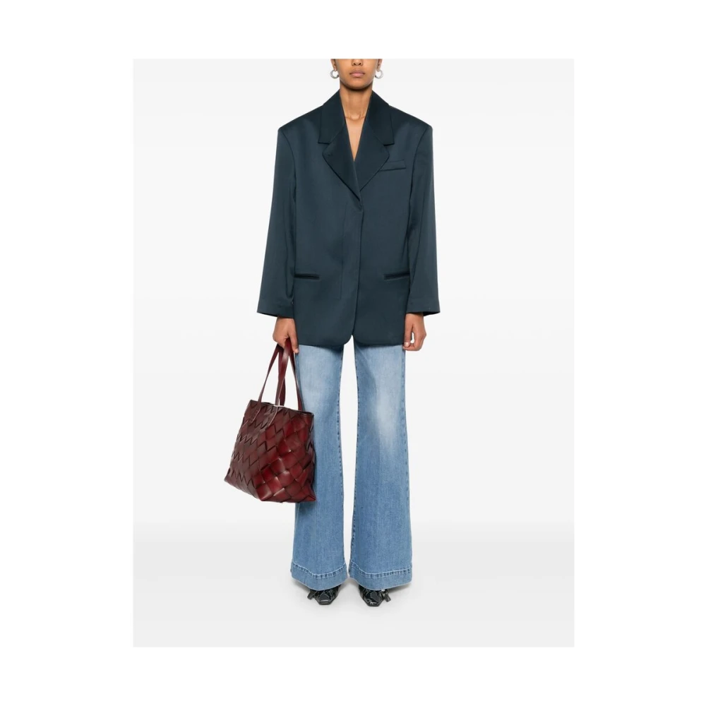 Seafarer Blauwe denim jeans met knopen aan de voorkant Blue Dames