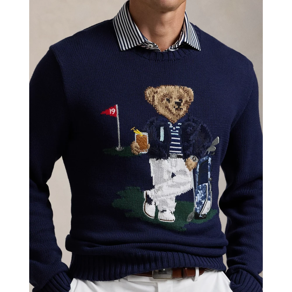 Polo Ralph Lauren Bear Performance Jumper Blue Heren