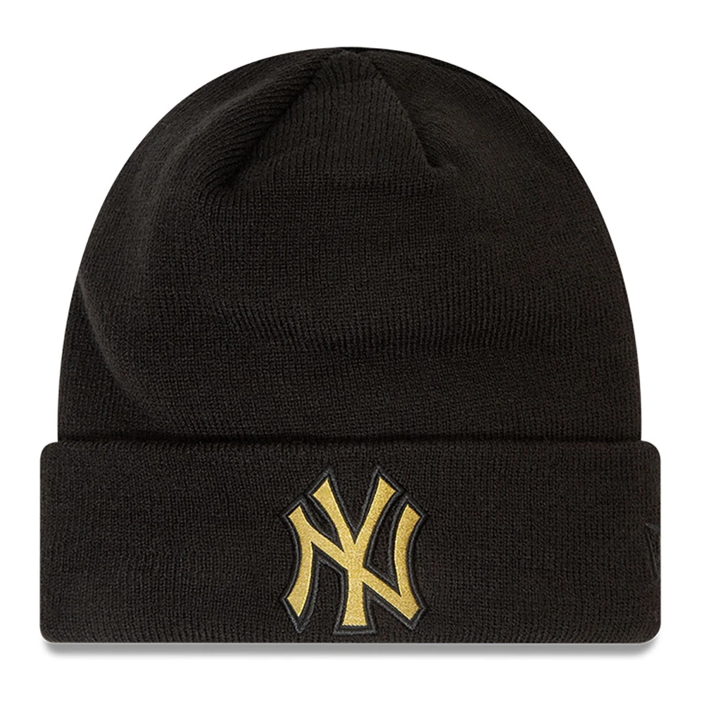 New era Yankees Metallic Badge Beanie Black Unisex