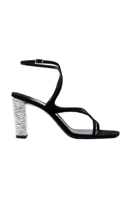 Krossad Svart/Silver Mocka Sneakers