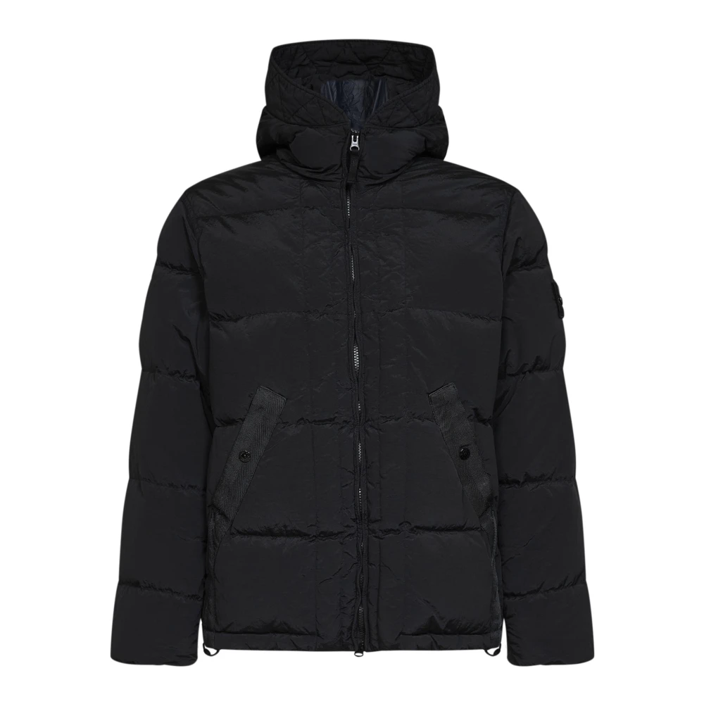 Stone Island Padded Jacket - Male - Winter Jackets - Black - L - Jackets