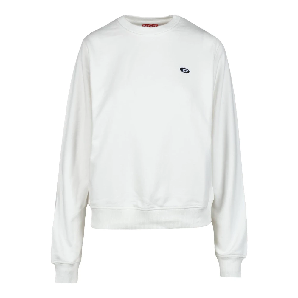 Diesel Katoenen trui White Dames