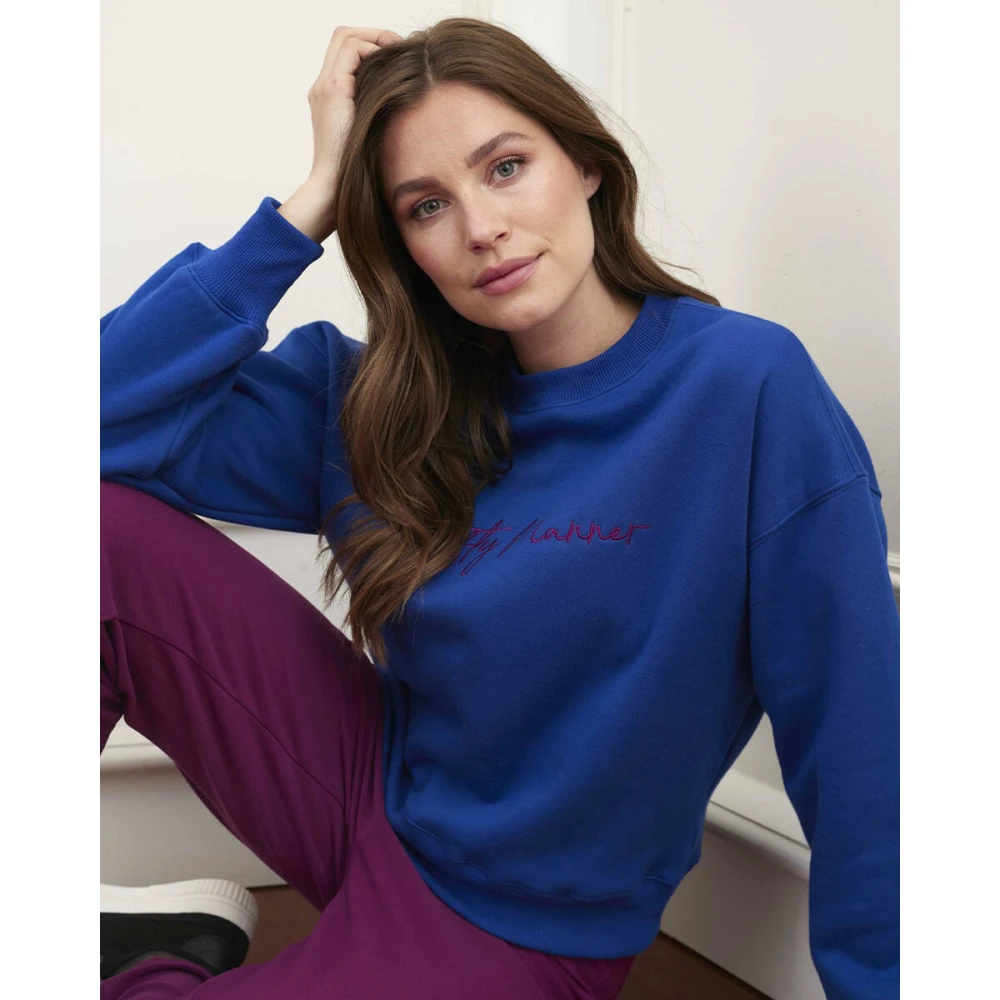 Lofty Manner SAM Sweater Blue Dames