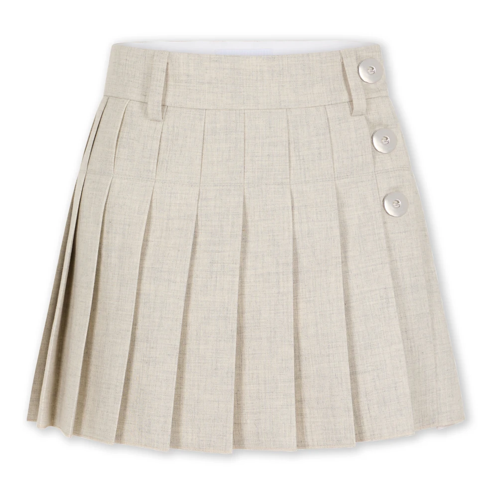 Rabanne Femme Gris Jupes, Taille: 36 Fr Mini Jupe Kilt Plissée