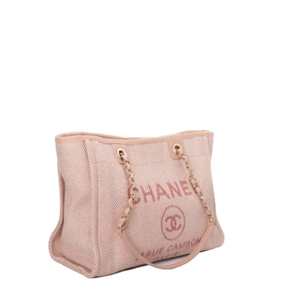 Chanel Vintage Pre-owned Canvas chanel-bags Pink Dames