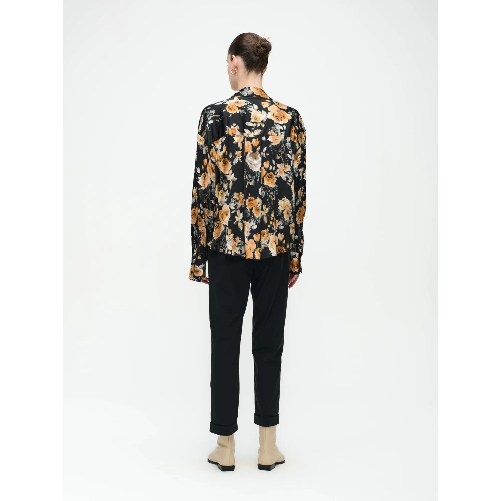 Jane Lushka Sissy Blouse Black Dames