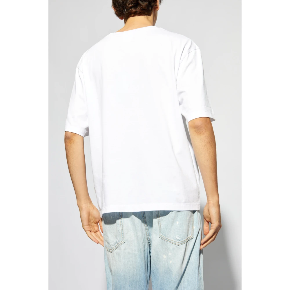 Dsquared2 T-shirt met logo patch White Heren