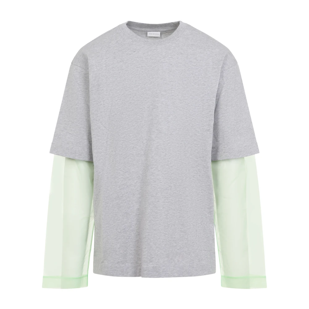 Dries Van Noten Grijze T-shirt voor mannen Gray Heren