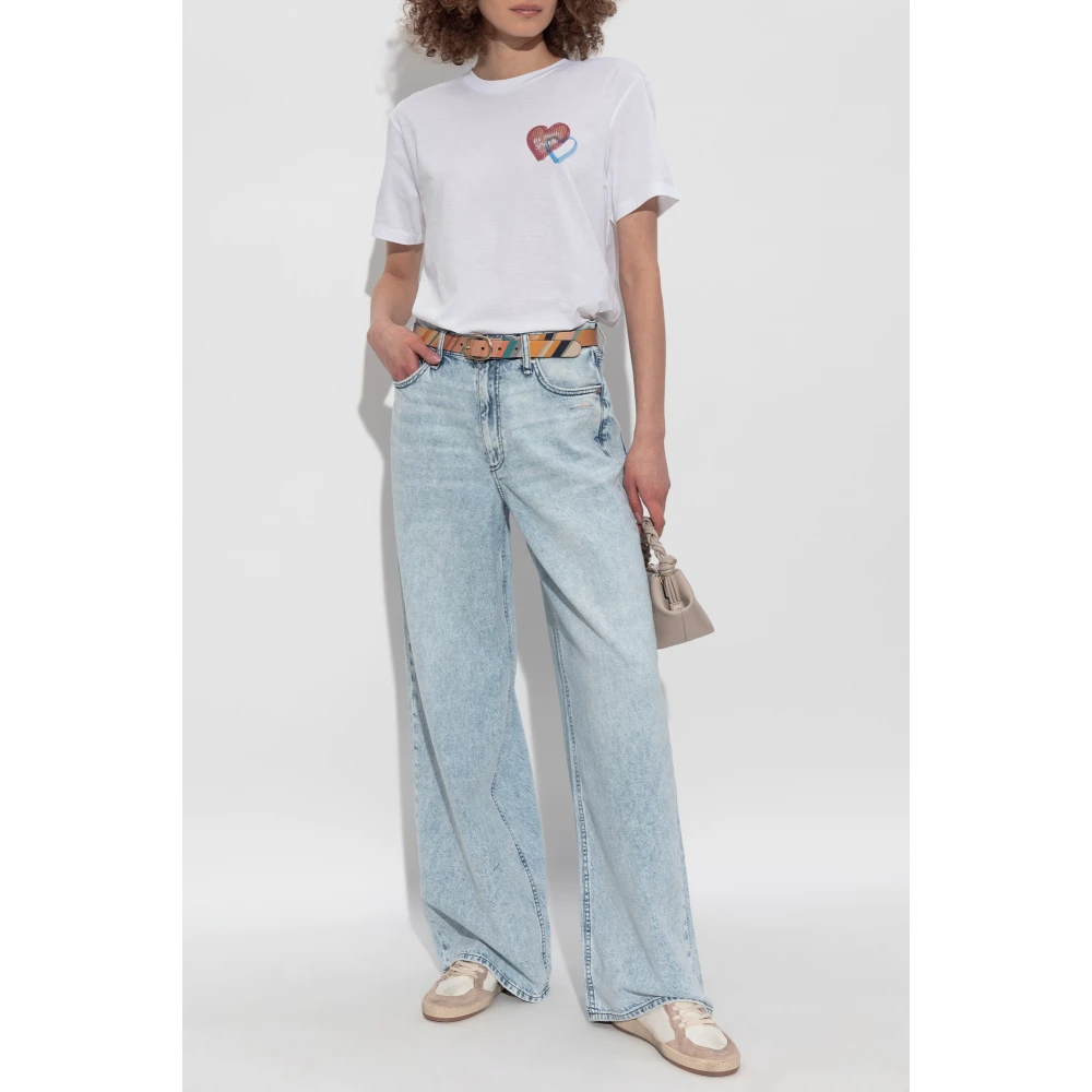 PS By Paul Smith T-shirt met logo White Dames