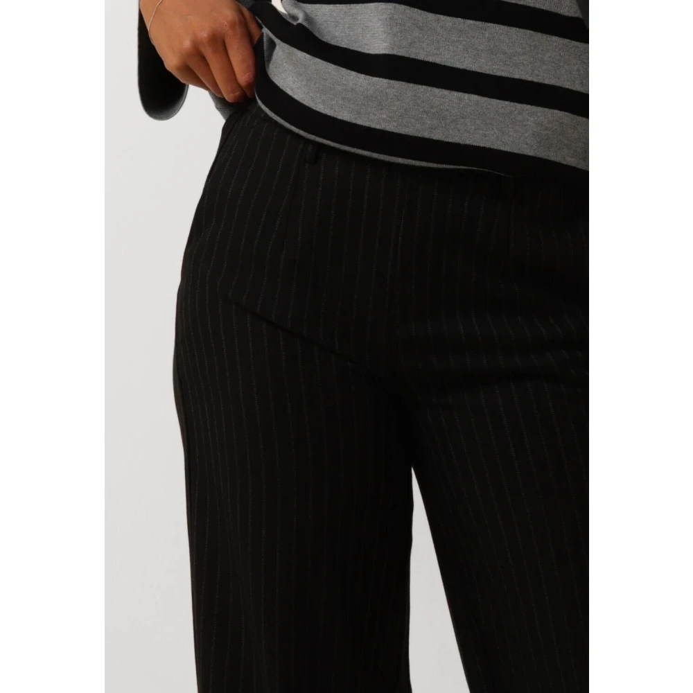 Object Wijde Zwarte Broek Black Dames
