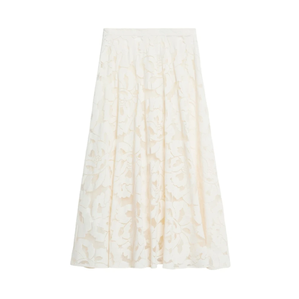 Max Mara Studio Jersey Rok White Dames