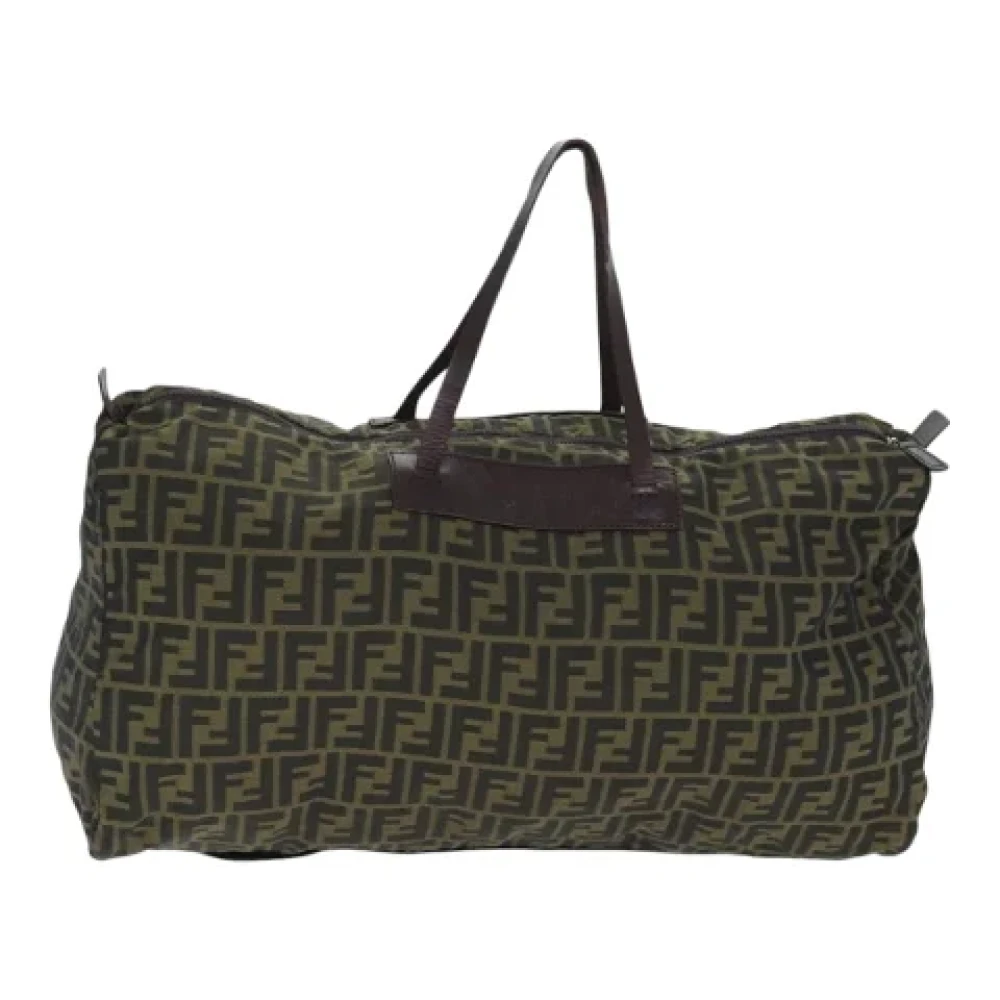 Fendi Vintage Pre-owned Canvas handbags Brown Dames