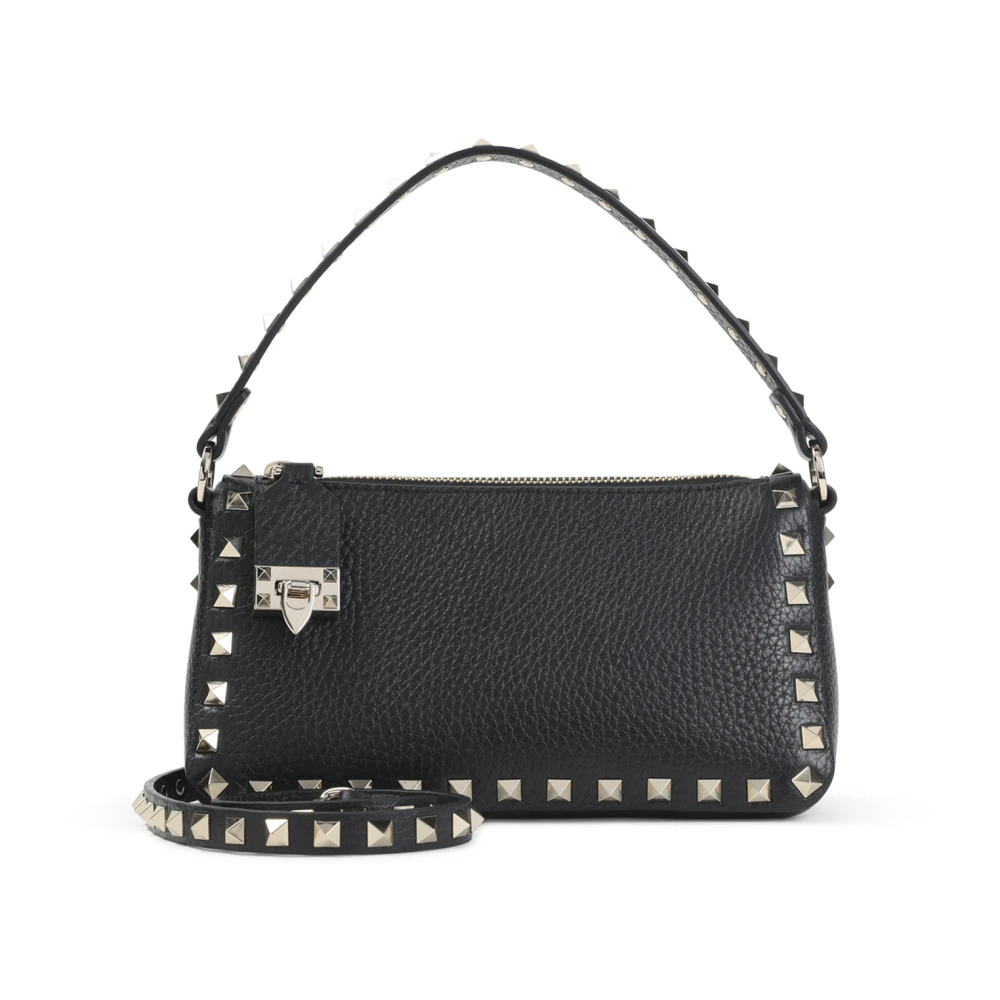Valentino Garavani Women's Black Rockstud Small Shoulder Bag - Handbags - One Size- Bags