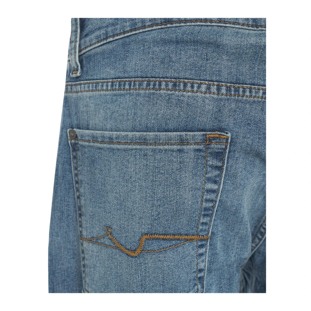 7 For All Mankind Slim Fit Jeans Blue Heren