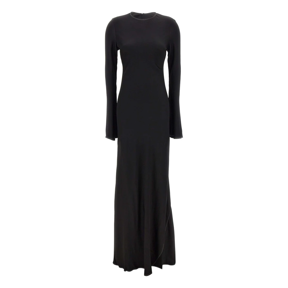 Rotate Birger Christensen Satin Svart Klänning Black, Dam