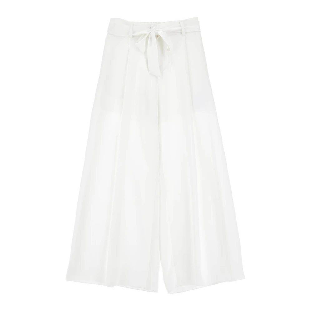 Monnalisa Girls White Trousers, 14 Y, Pantalone In Rasetto