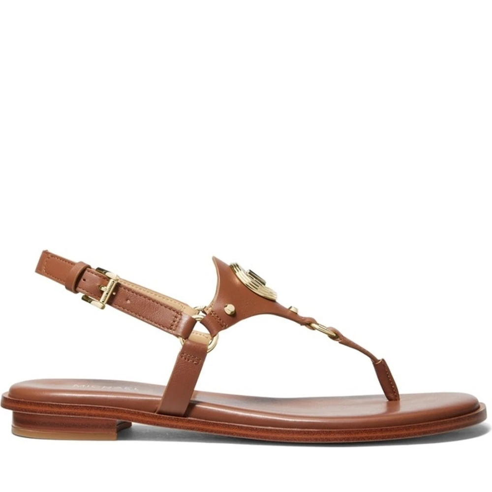 Brun Thong Flate Sandaler