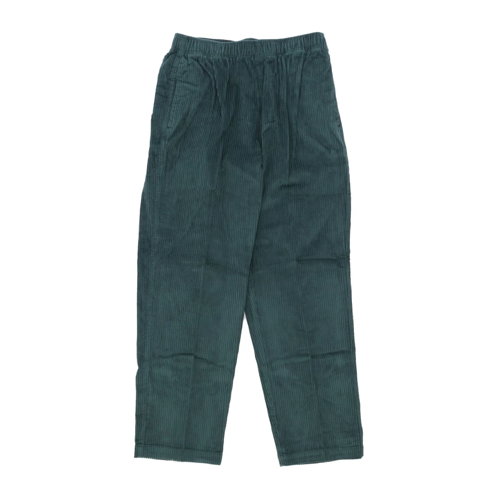 Obey Fluweel Herenbroek Green Heren