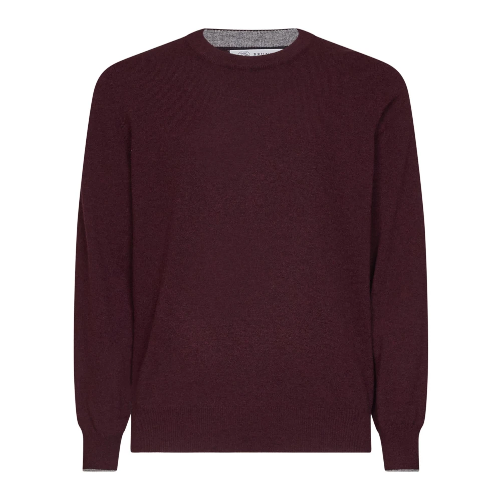Brunello Cucinelli Brown Cashmere Knitwear, Male, S, Cashmere Crewneck Jumper