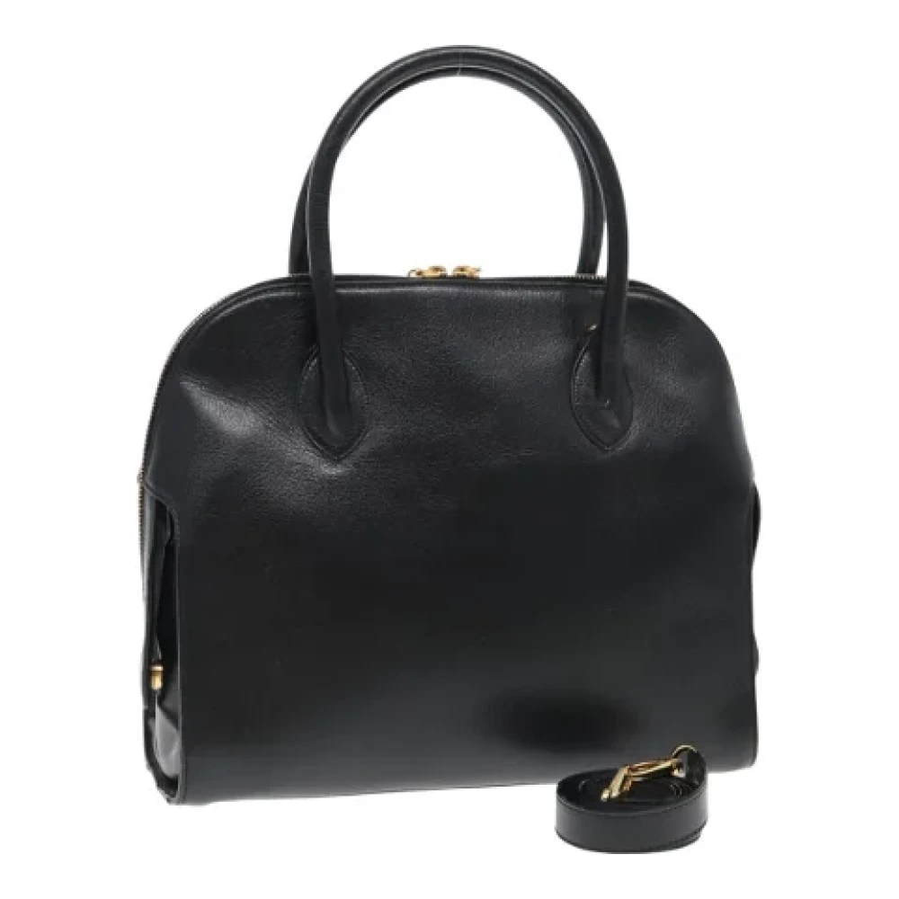 Salvatore Ferragamo Pre-owned Leather handbags Black Dames
