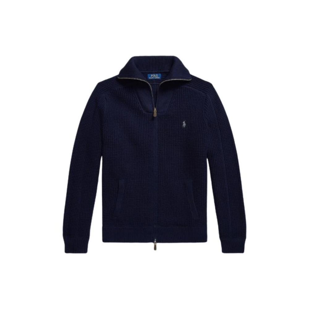 Polo Ralph Lauren Blå Waffle-Knit Gilet