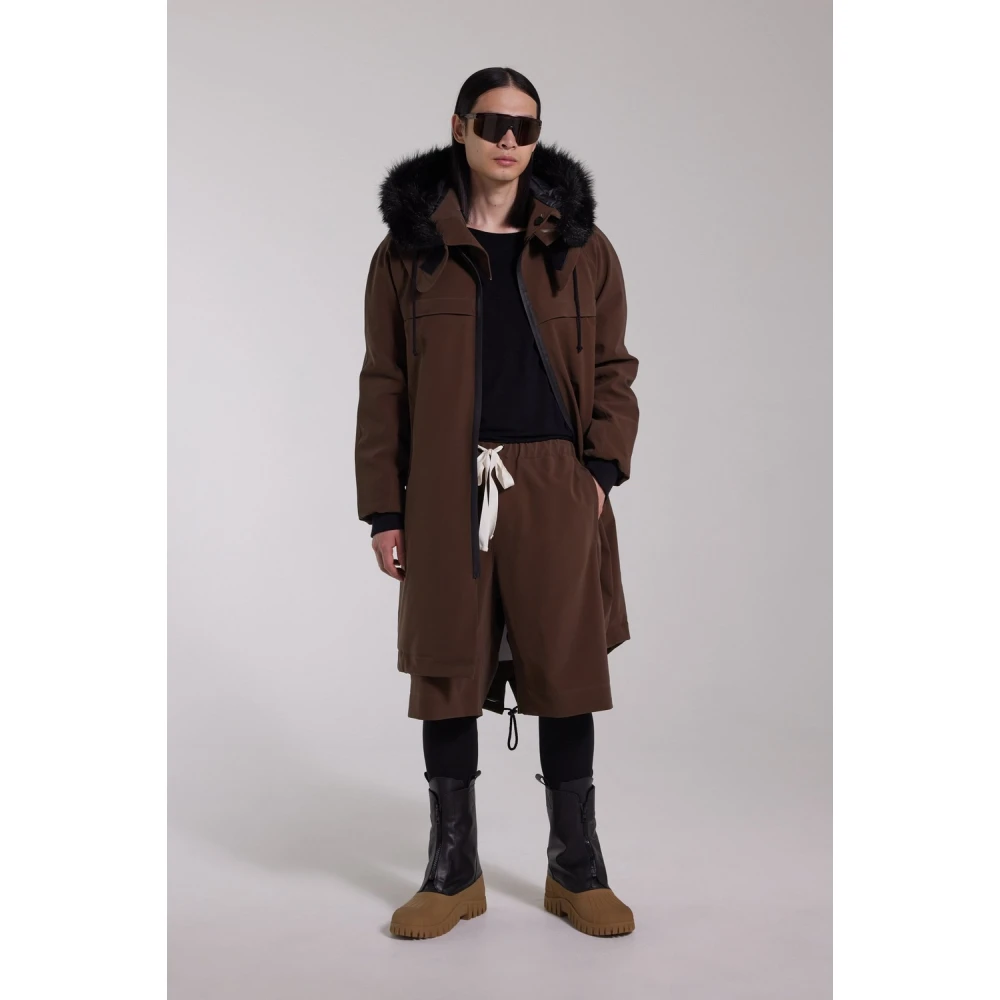 Stutterheim Waterdichte Matte Fishtail Parka Brown Heren