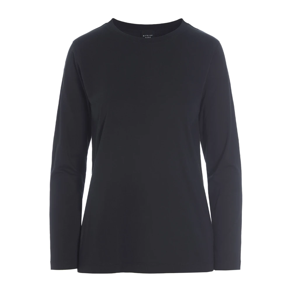 Bitte Kai Rand Zwarte Katoenen Blouse Osaka Stijl Black Dames