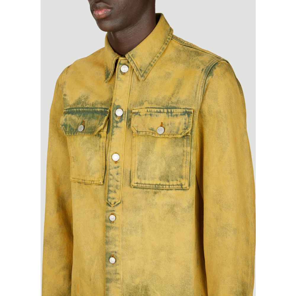 Dries Van Noten Shirts Yellow Heren