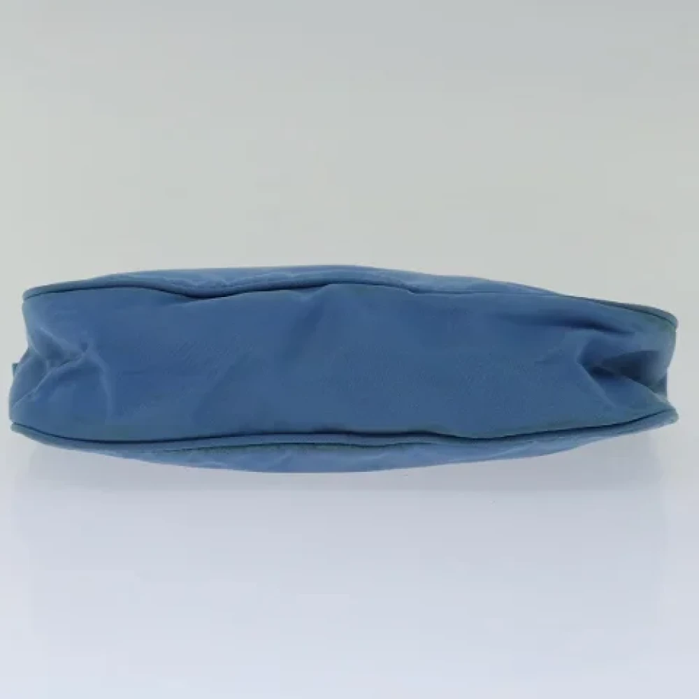 Prada Vintage Pre-owned Nylon pouches Blue Dames