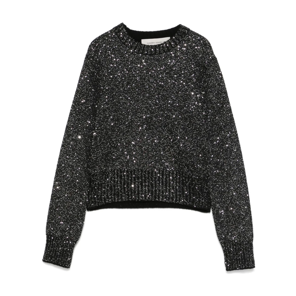 Golden Goose Trui met pailletten Black Dames