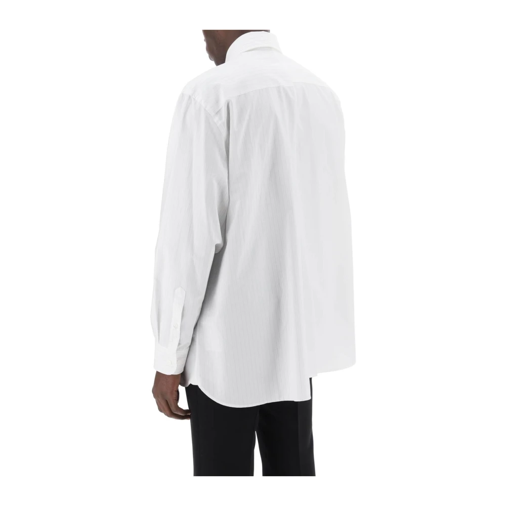 MM6 Maison Margiela Casual Wit Katoenen Overhemd White Heren