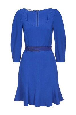 blue-long-sleeved-dress-for-women