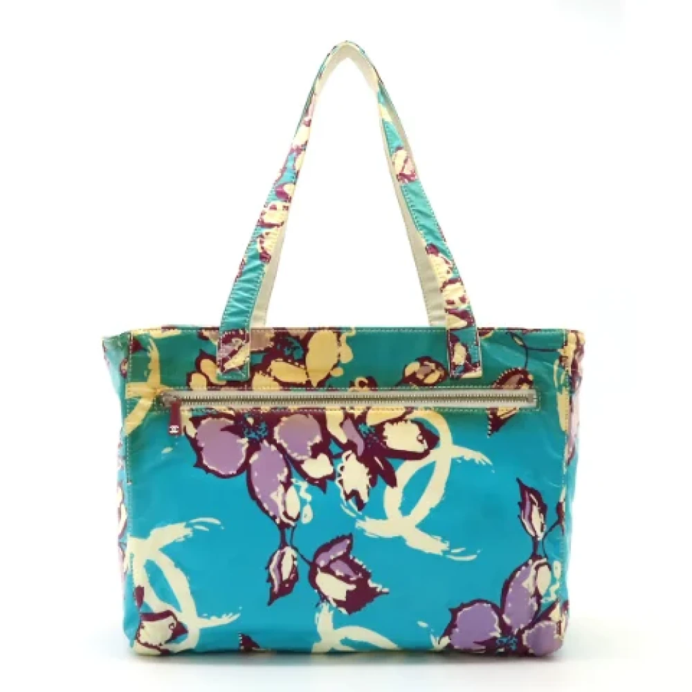 Chanel Vintage Pre-owned Canvas chanel-bags Blue Dames