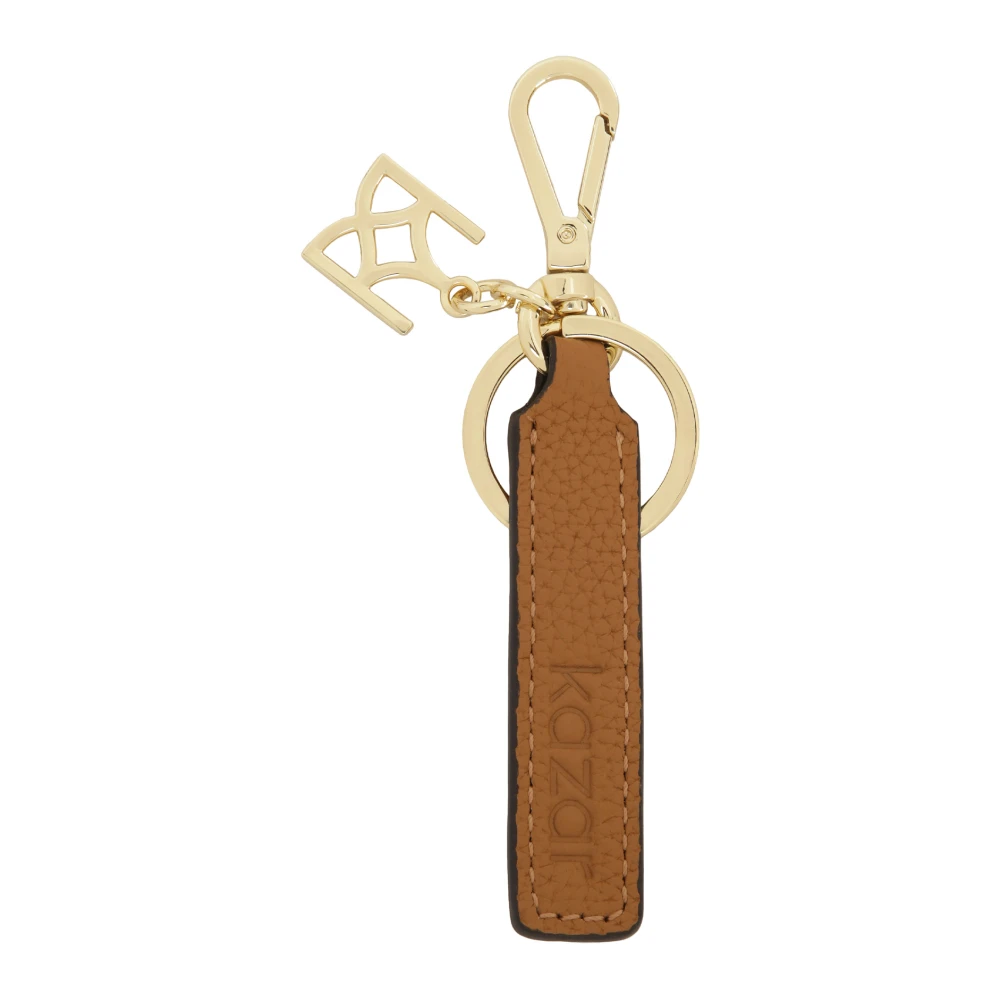 Kazar Donna Marrone - Portachiavi In Pelle Chiaro Su Un Moschettone - Accessories - One Size